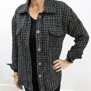 Black Plaid Shacket